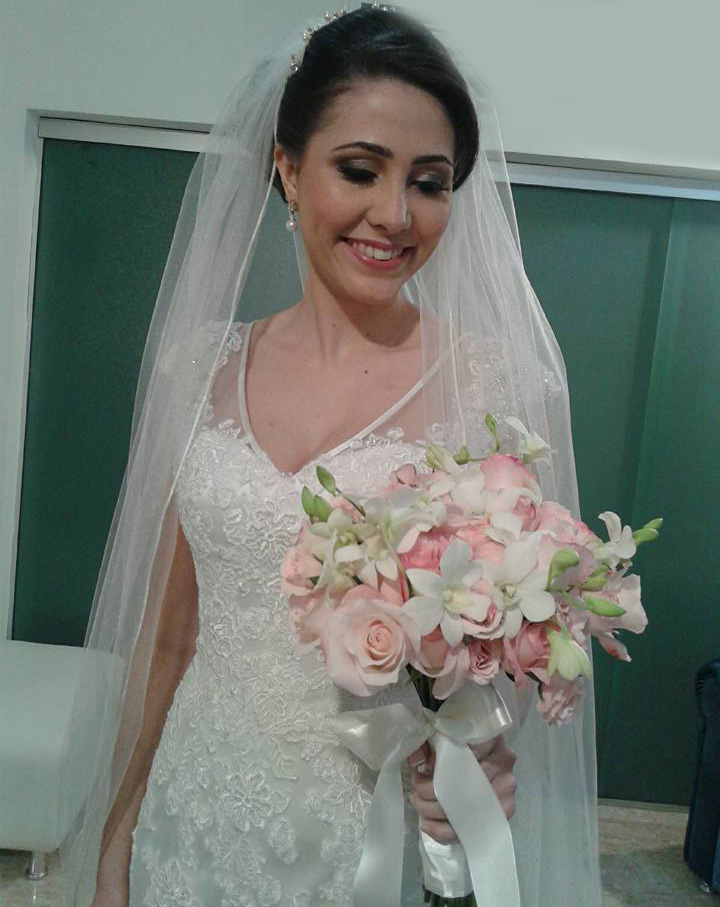 Dia da Noiva Mariana Linhares Cunha no JJ Cabeleireiros