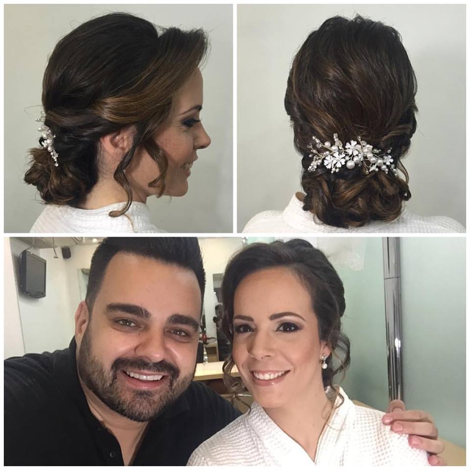 Dia da Noiva Débora Oliveira no JJ Cabeleireiros