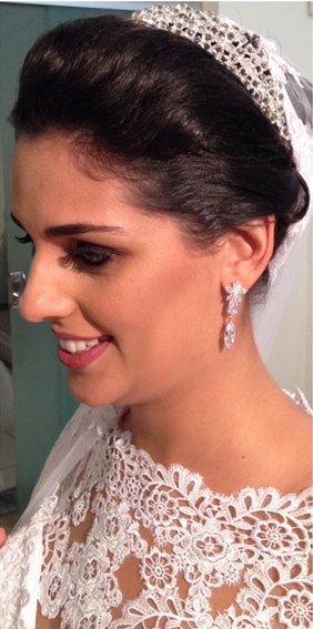 Dia da Noiva Camila Santana no JJ Cabeleireiros