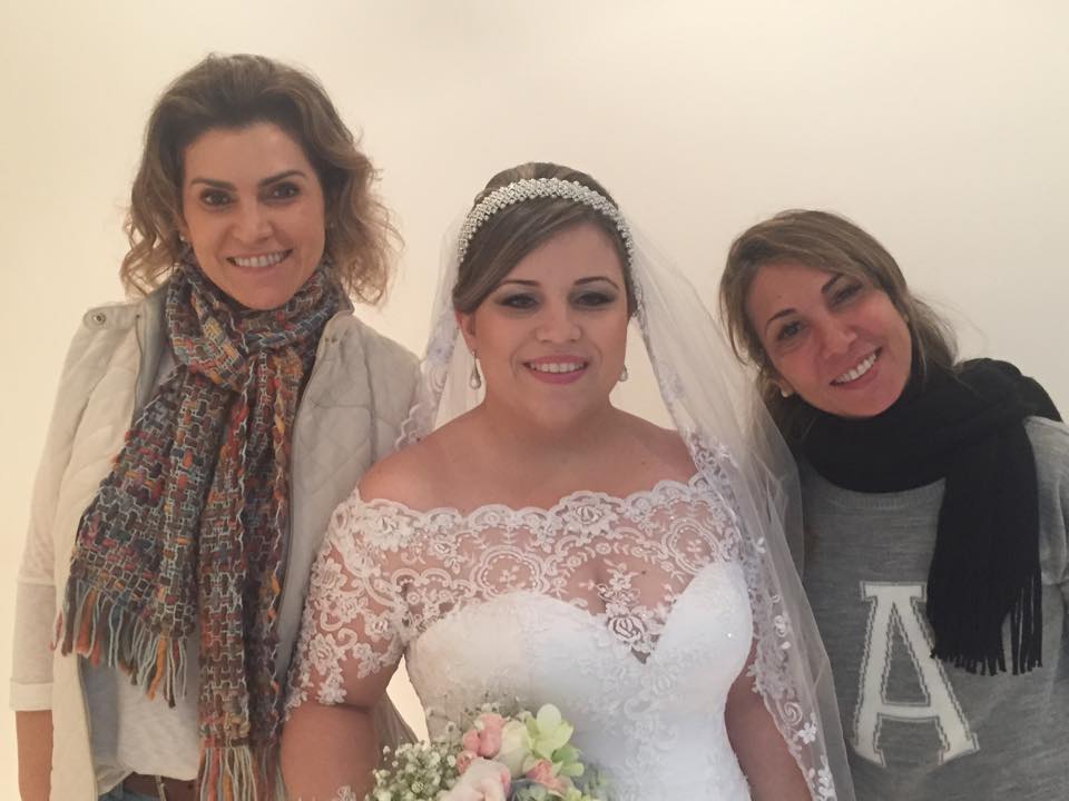 Dia da Noiva de Cristiana Gurgel no JJ Cabeleirieros
