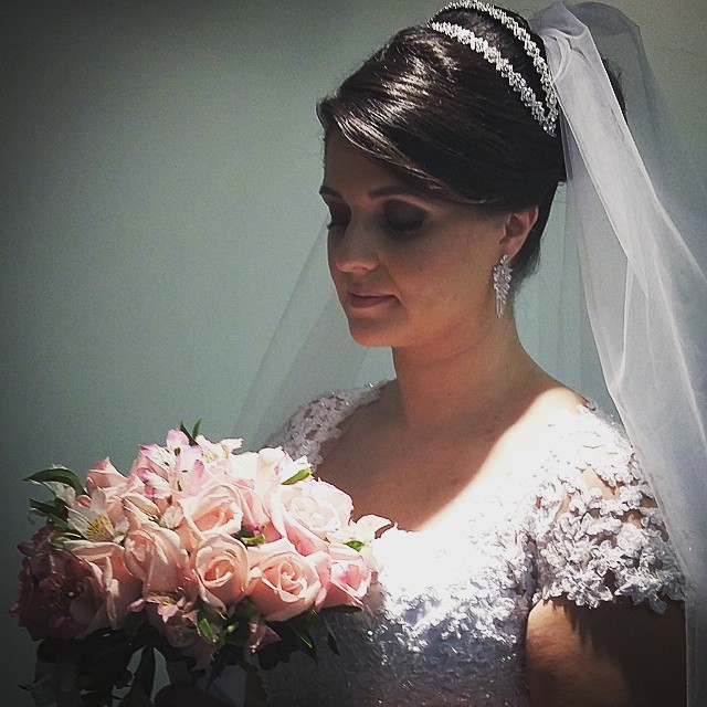 Dia da Noiva de Evelise Azevedo no JJ Cabeleireiros