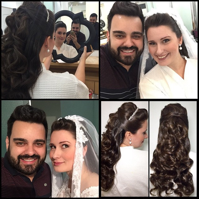 Dia da Noiva de Isis Audi no JJ Cabeleireiros