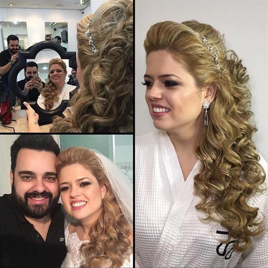 Dia da Noiva de Michelle Fleury no JJ Cabeleireiros