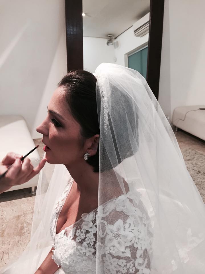 Dia da Noiva Priscila Barros no JJ Cabeleireiros