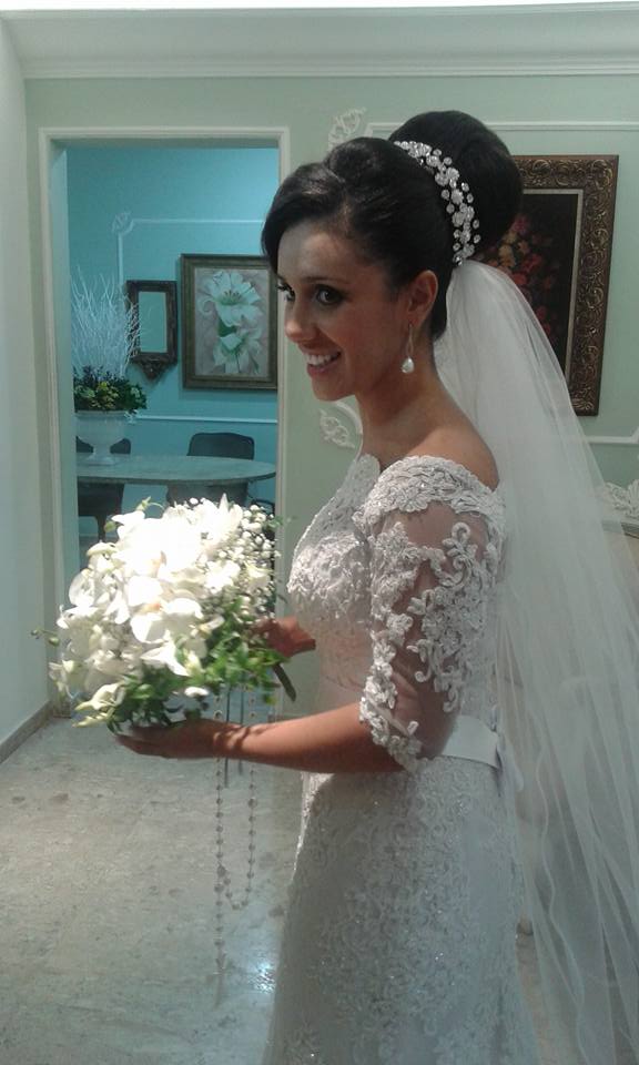 Dia da Noiva de Vanessa Lyra no JJ Cabeleireiros