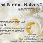 Chá Bar Noivos – 2012 no JJ Cabeleireiros