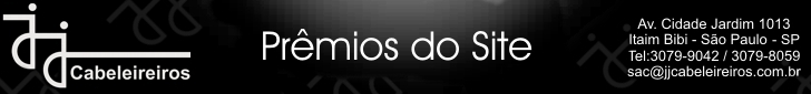 Pr�mios recebidos pelo site do JJ Cabeleireiros