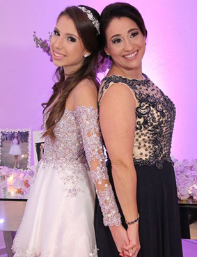 dia da debutante JJ Cabeleireiros - penteado e maquiagem