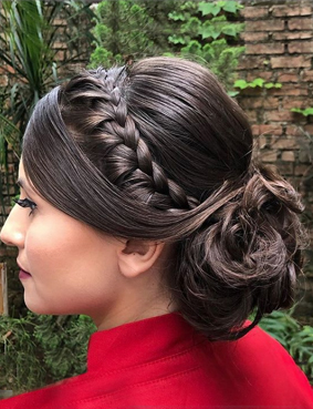 dia da madrinha JJ Cabeleireiros - penteado e maquiagem