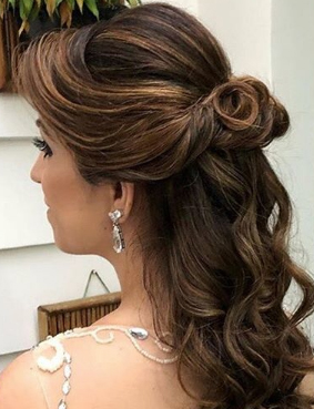 dia da madrinha JJ Cabeleireiros - penteado e maquiagem