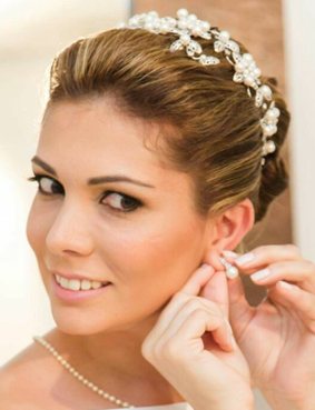 dia da noiva JJ Cabeleireiros - penteado e maquiagem