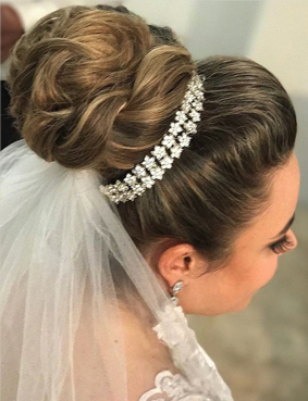 dia da noiva JJ Cabeleireiros - penteado e maquiagem