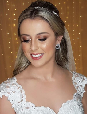 dia da noiva JJ Cabeleireiros - penteado e maquiagem
