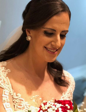 dia da noiva JJ Cabeleireiros - penteado e maquiagem