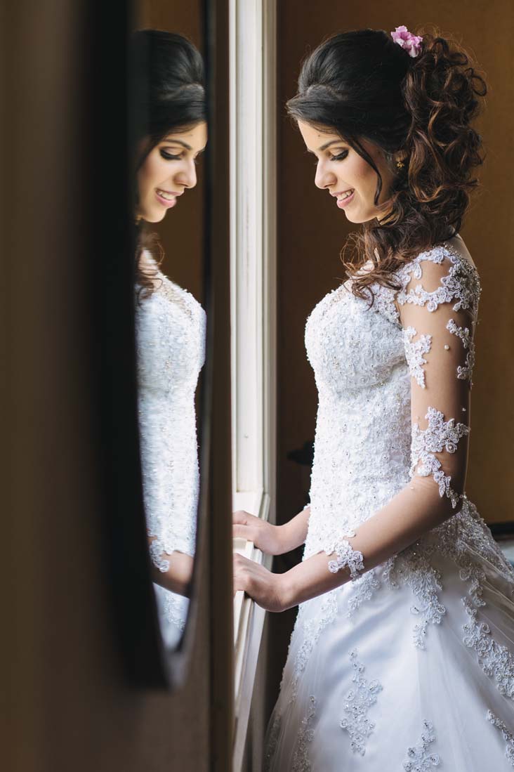 Ensaio de penteado e maquiagem de noivas para casamento no campo com JJ Cabeleireiros At Home